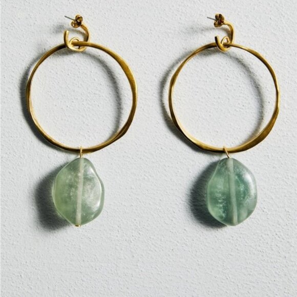 NWT Zara Oversized Resin Hoop Earrings ✨🔥🔥💖💖 - Picture 7 of 8